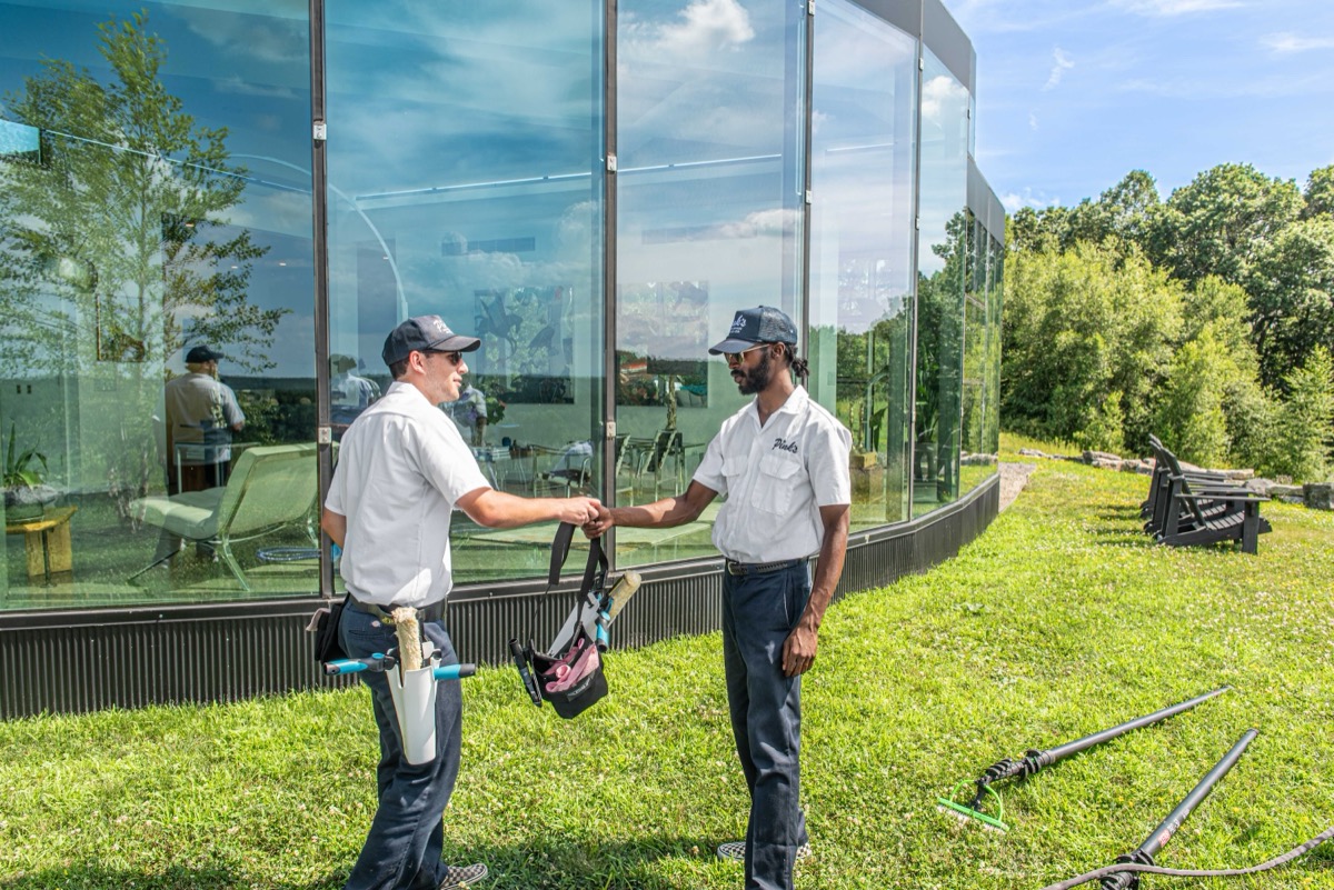 Pink's Windows crew on the job in Hudson Valley